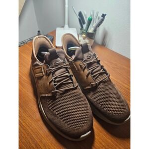 Skechers Slip-ins Summits Key Pace Mens 10 Brown Athletic Walking Sneakers Mesh